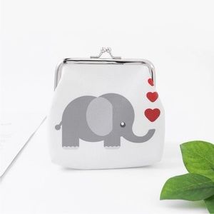 New In Package Cute Elephant Print Coin
Purse MSRP $18